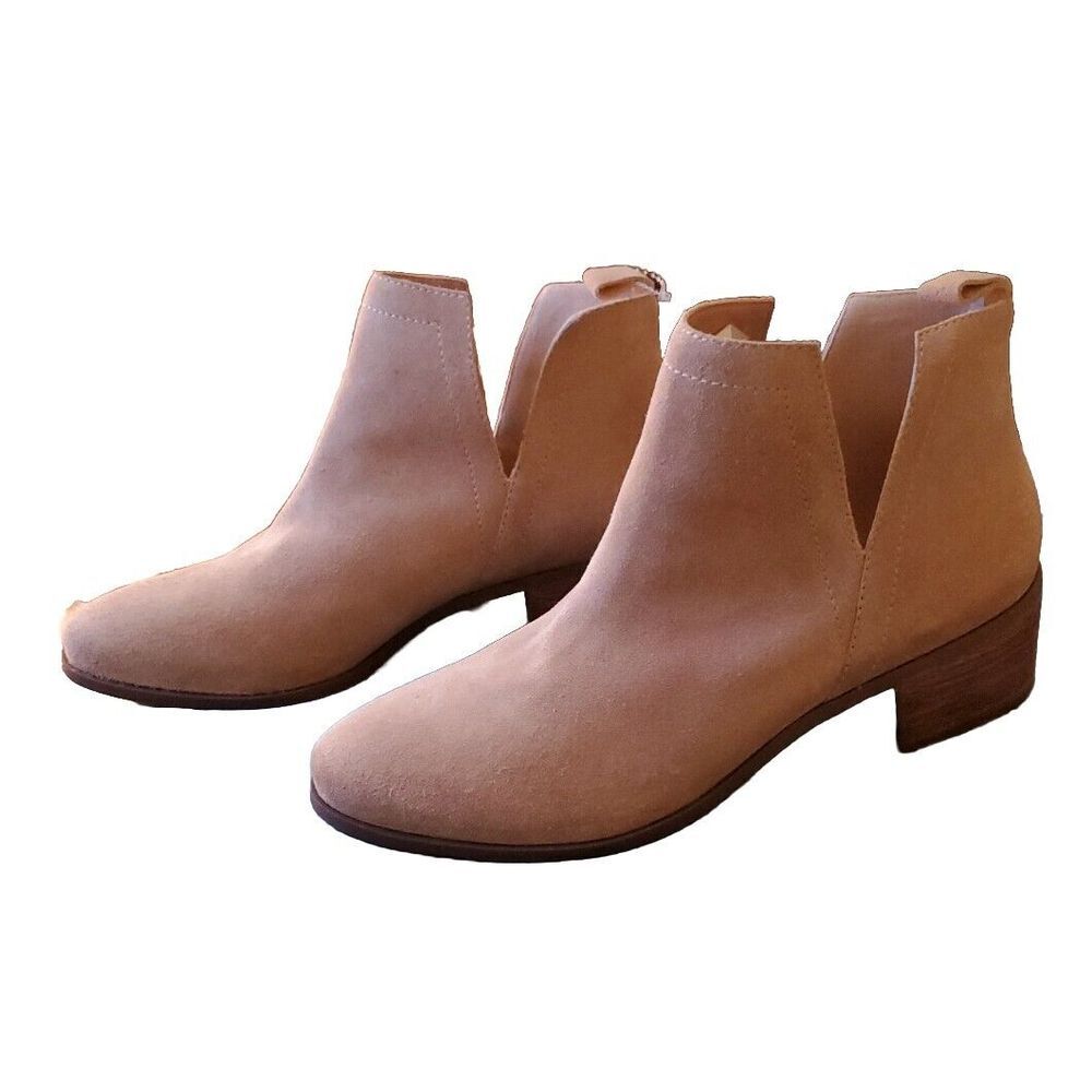 COCONUTS BY MATISSE CARUSO Brown Tan Suede Leather Booties US 9.5 NEW